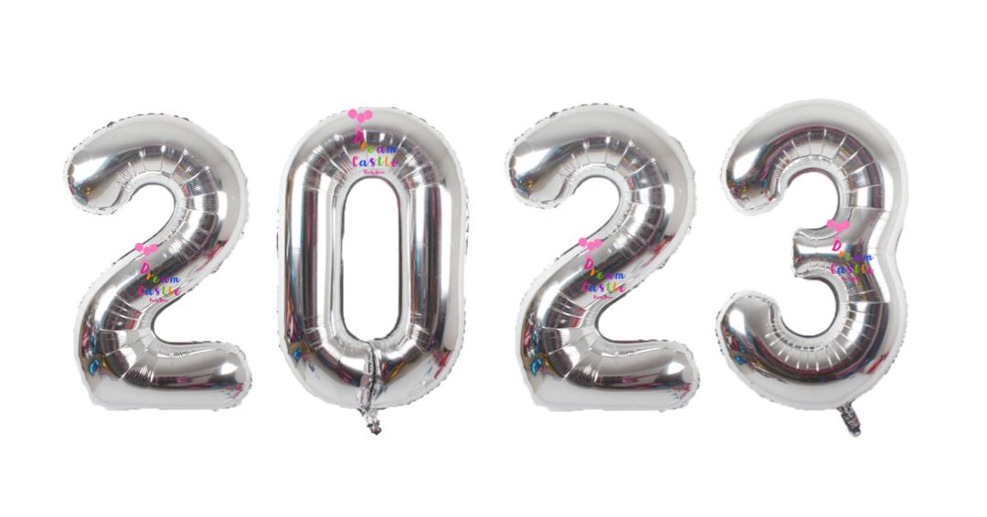 34" 2023 Number Balloons