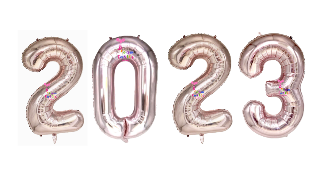 34" 2023 Number Balloons