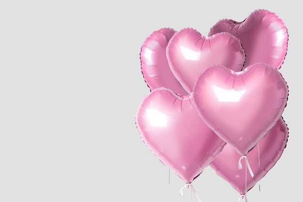 18" Pink Heart Foil Balloon