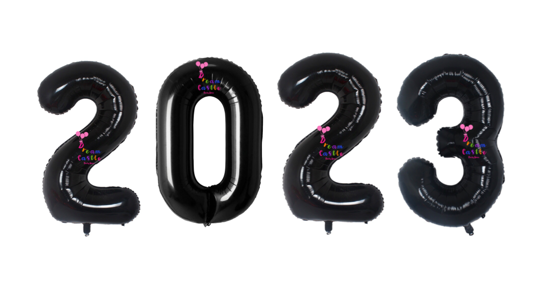 34" 2023 Number Balloons